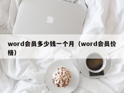 广州word会员多少钱一个月（word会员价格）